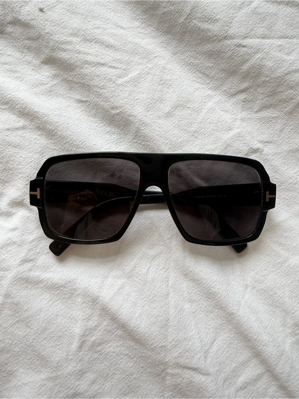 Tom Ford Camden Black Oversized Sunglasses